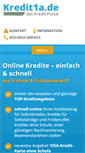 Mobile Screenshot of kredit1a.de